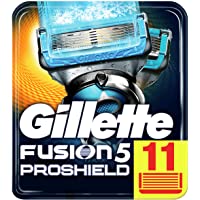 Gillette Fusion 5 ProShield Chill Cuchillas de Afeitar Hombre- Paquete de 11 Cuchillas de Recambio